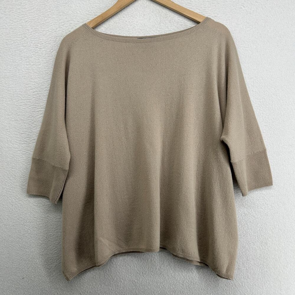 VINCE Sweater Women S 100% Cashmere Boat Neck Dolman Sleeve Pullover Oversized
